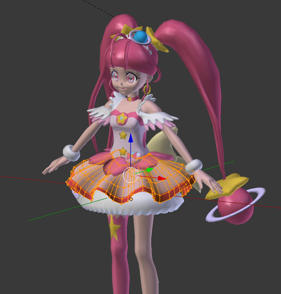 Blenderでプリキュアを3dモデリング Gufo Design Blog